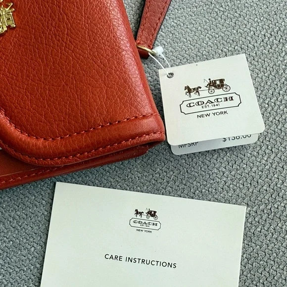 Coach Madison Flap Leather Wallet with Gold Accents - Picture 7 of 7